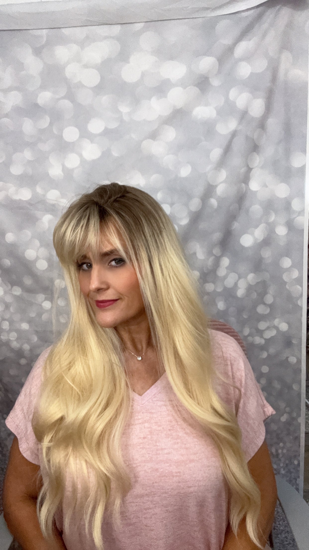 DESTASH SALE-GOLDEN BLONDE LONG WITH BANGS #18