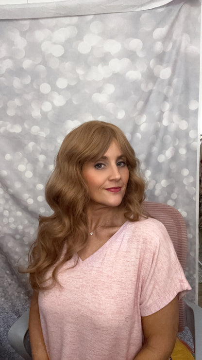 DESTASH SALE- LIGHT COPPER WAVY WITH BANGS #14