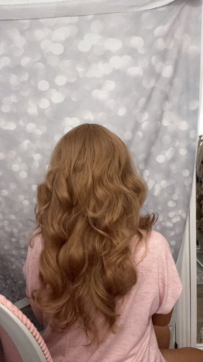 DESTASH SALE- LIGHT COPPER WAVY WITH BANGS #14