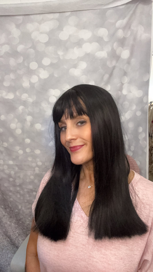 DESTASH SALE- BLACK STRAIGHT WITH BANGS #12