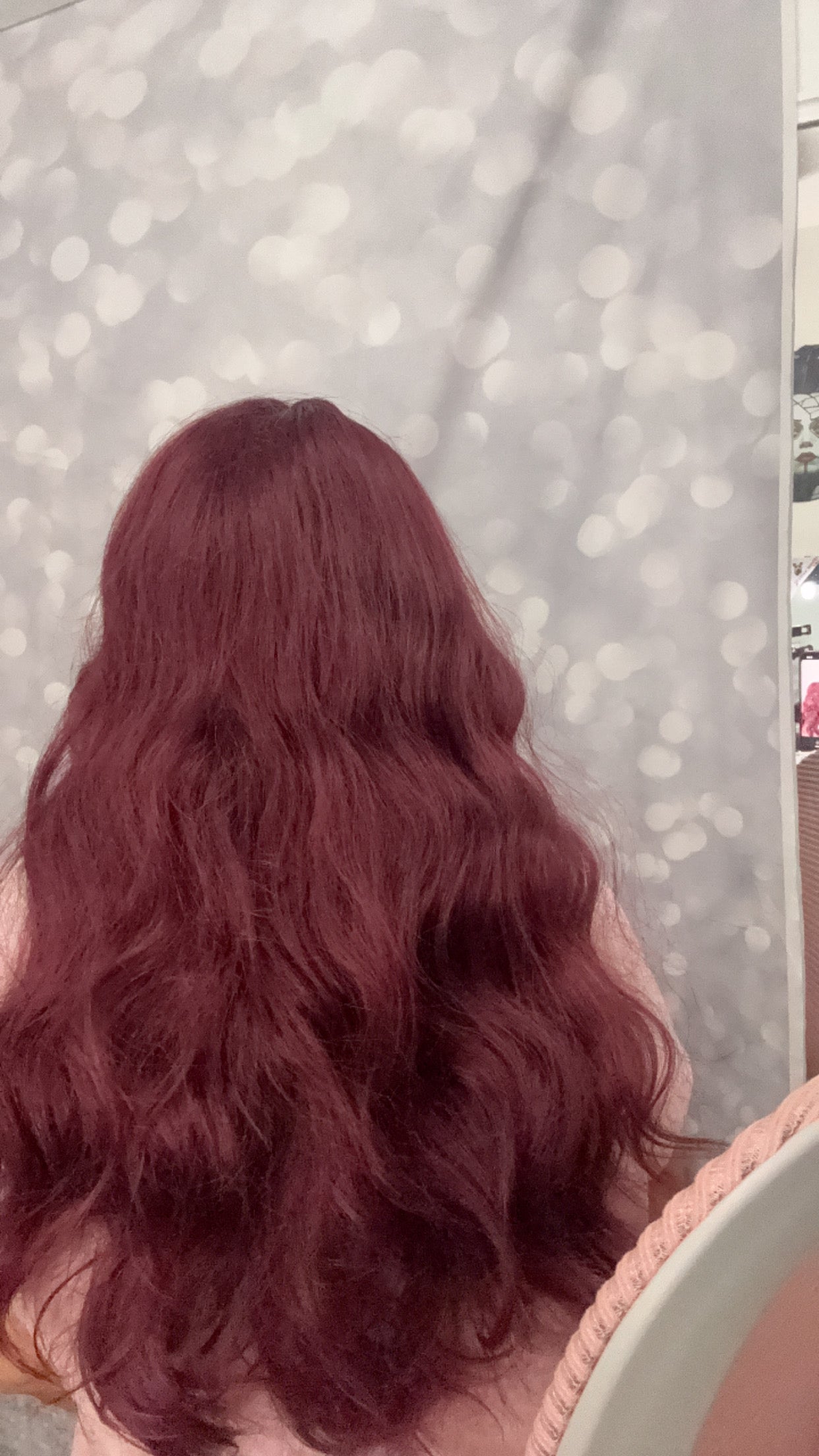 DESTASH SALE-LAYERED BURGUNDY WITH PINK #19