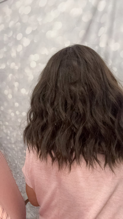 DESTASH - BRUNETTE WAVY BOB WITH BANGS #23