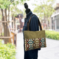 Green and Teal Tapestry Tote Handbag Purse